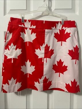 Loudmouth Ladies Red and White Graphic Print Skirt / Skort